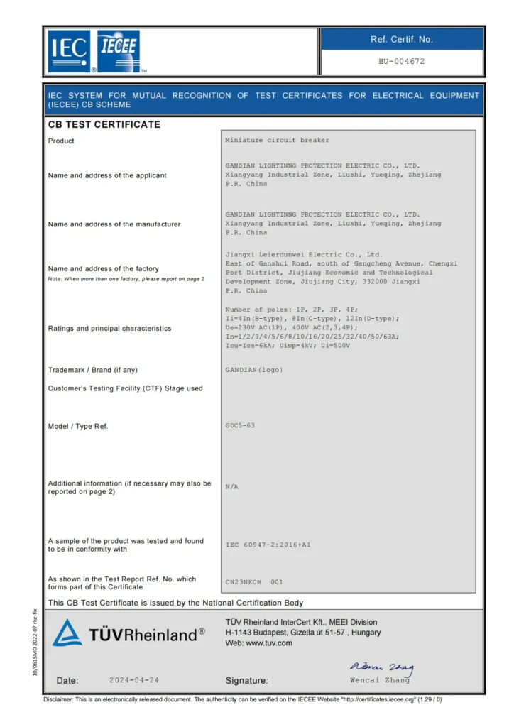 GDC5 63 CB certificate_00