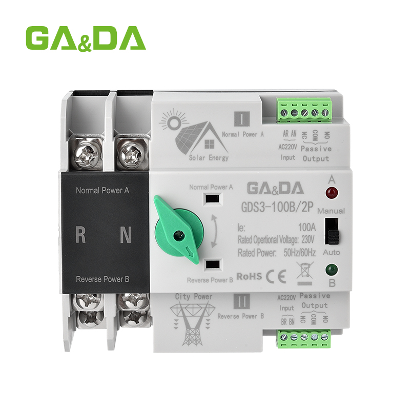 GDS3-100B Transfer Switch 2P/3P/4P