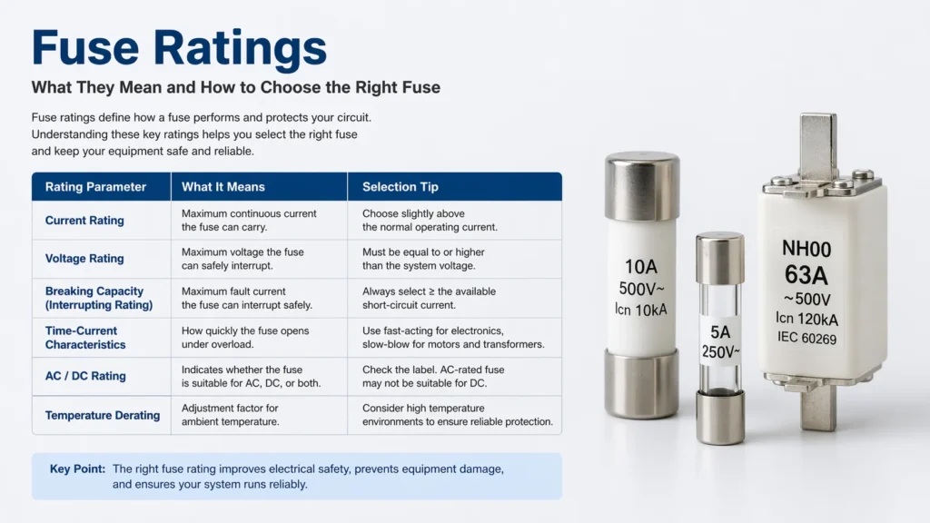 fuse ratings selection guide