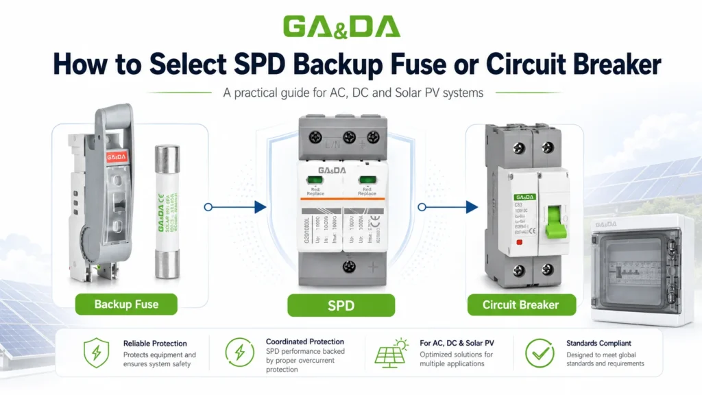 how to select spd backup fuse or circuit breaker