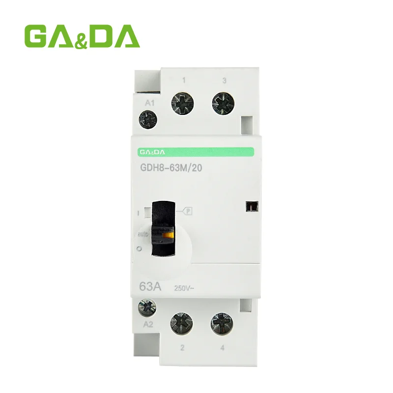 GA&DA GDH8-63M 63A 2P 4P Manual Control AC Contactor