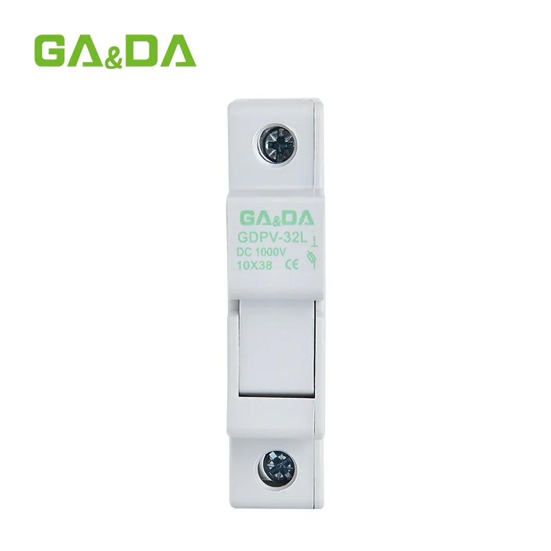 GA&DA GDPV-32L 32A 1000V DC Fuse Base 10x38mm