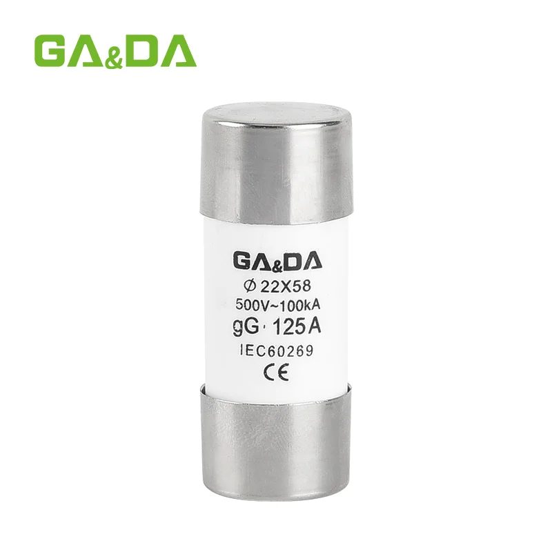 GA&DA RO17 125A 22x58mm Cylindrical Fuse Link