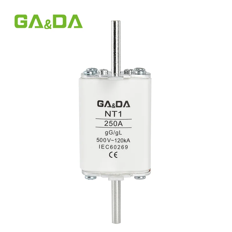 GA&DA NT1 250A Low Voltage Fuse Link gG/gL 500V 120kA IEC 60269 Manufacturer