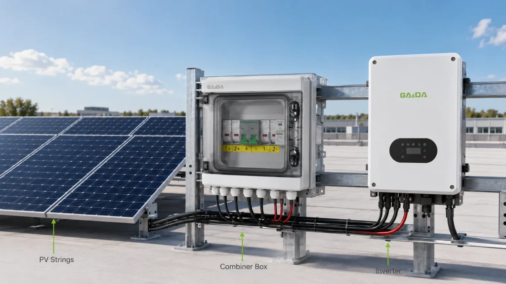 pv combiner box commercial solar system