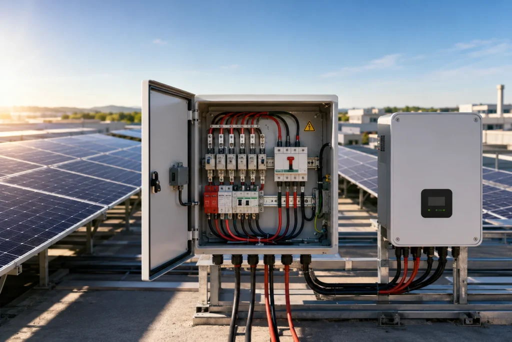 PV Combiner Box Sizing: How to Calculate Strings, Voltage and Current