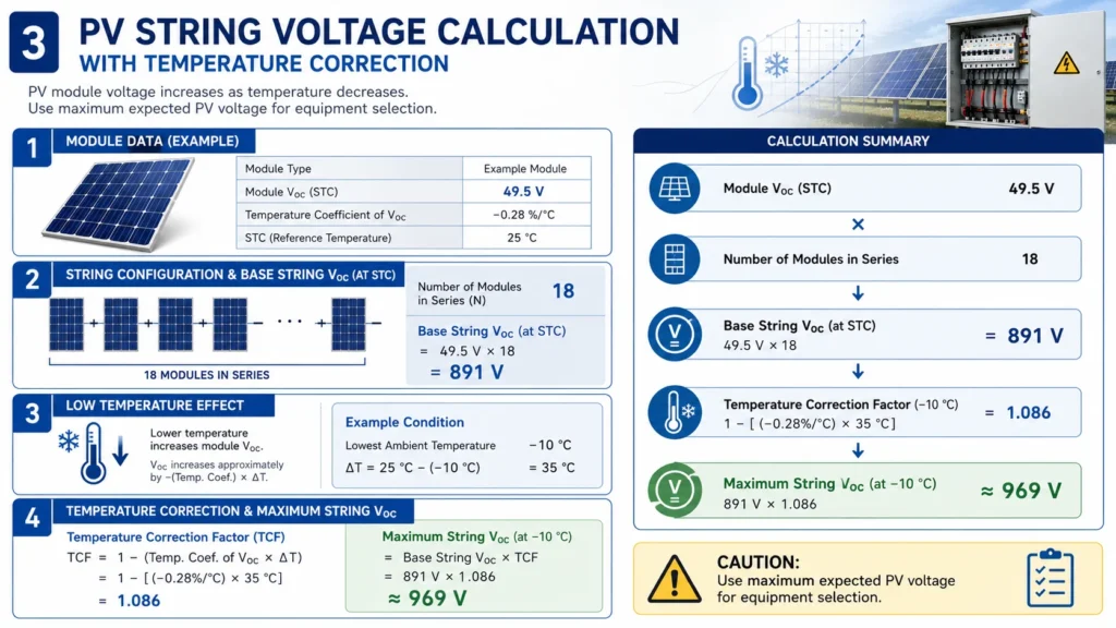 pv panels strings combiner box sizing