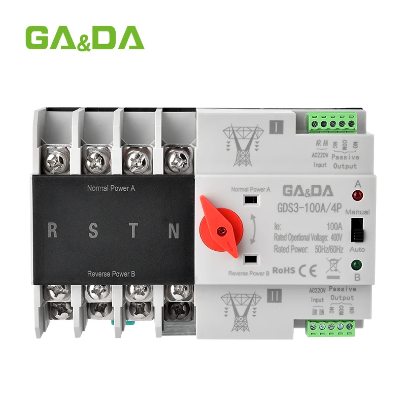 GA&DA GDS3 100A automatic transfer switch (1)