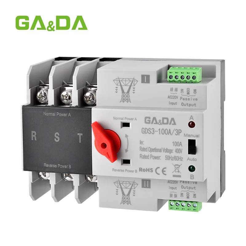 GA&DA GDS3 100A automatic transfer switch (2)