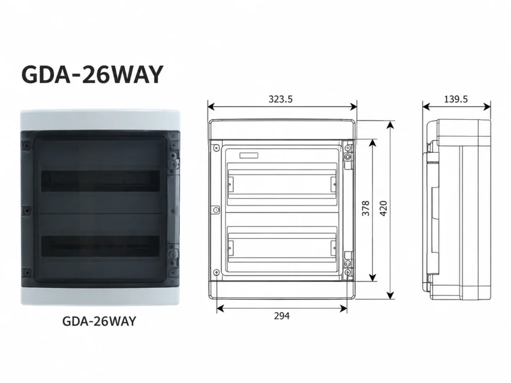 GDA 26WAY IP65 distribution board (1)