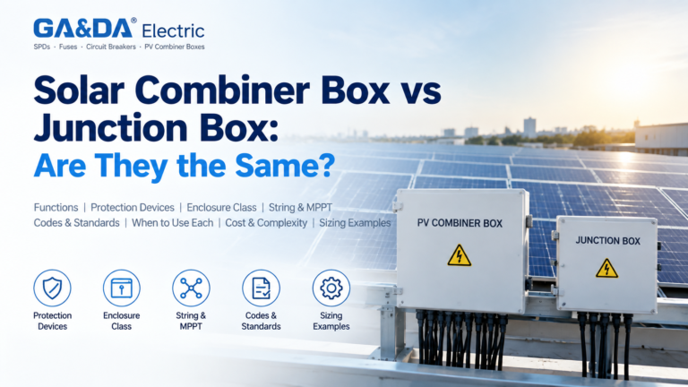 Solar Combiner Box vs Junction Box: Are They the Same?