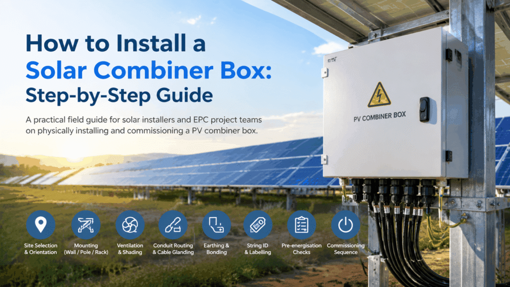 How to install a solar combiner box: step-by-step field guide for installers and EPC project teams