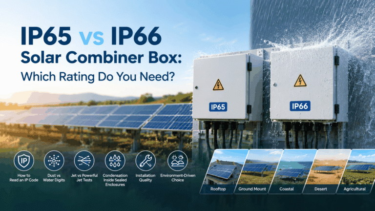 IP65 vs IP66 Solar Combiner Box: Which Rating Do You Need?
