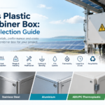 PV combiner box enclosure materials compared: powder-coated steel, stainless steel, aluminium, ABS/PC and GRP/polyester