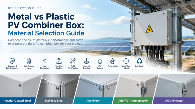 Metal vs Plastic PV Combiner Box: Material Selection Guide