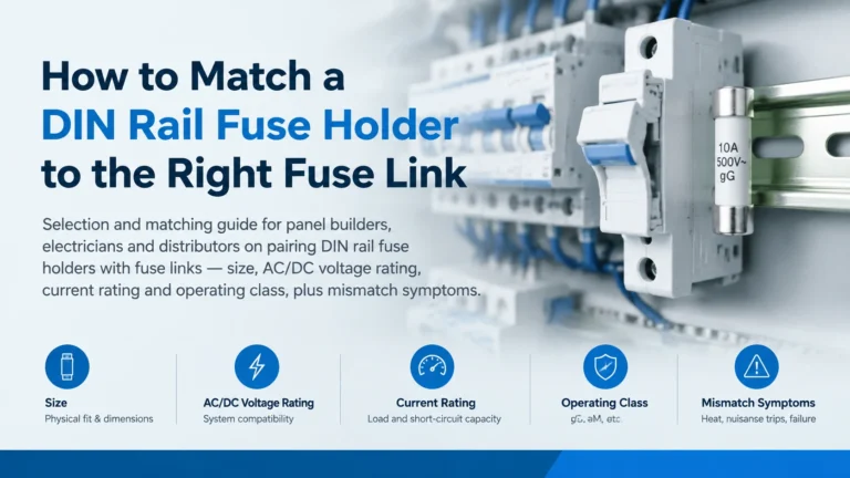 How to Match a DIN Rail Fuse Holder to the Right Fuse Link