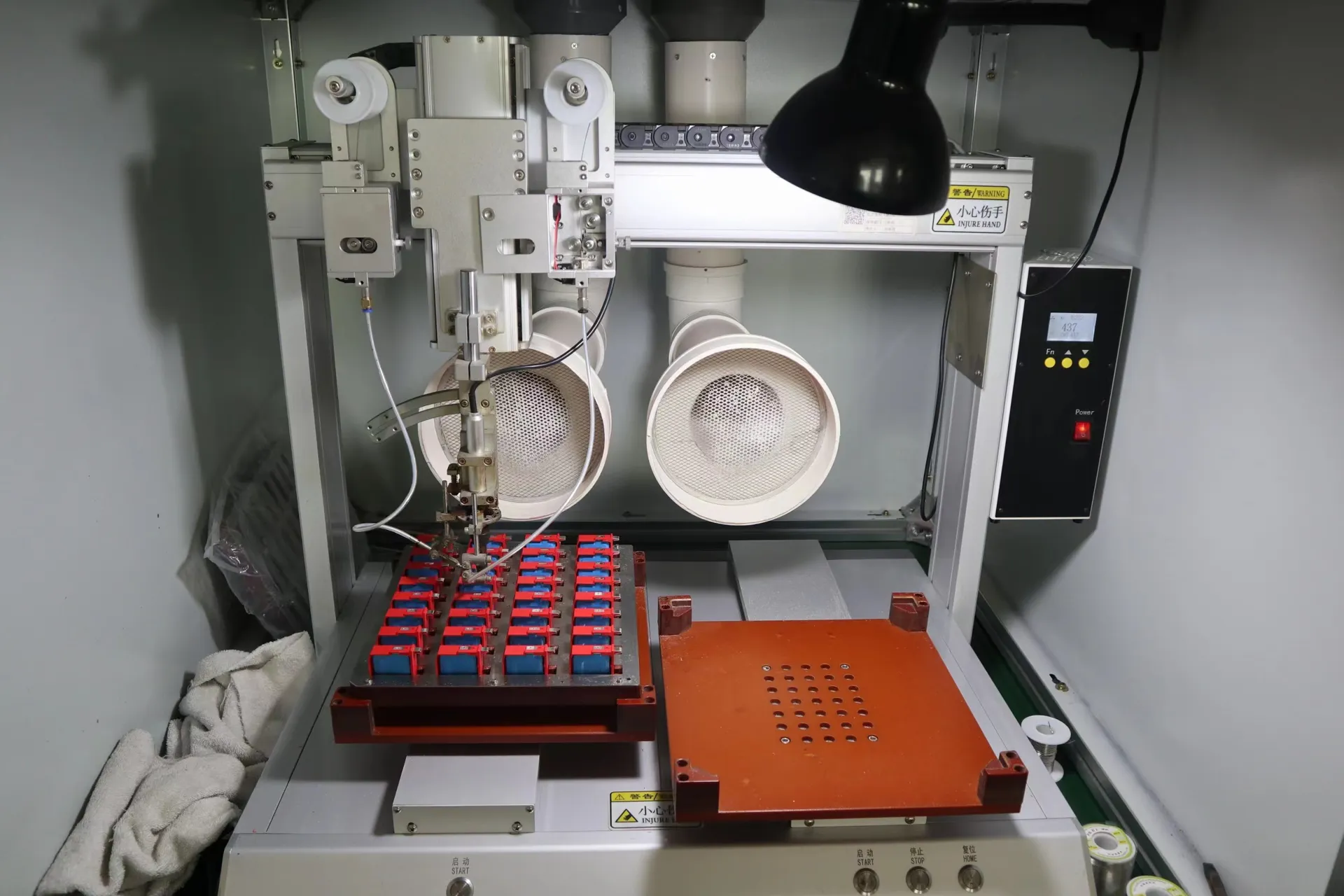 Electrical component production equipment at the GA&DA factory